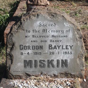 MISKIN Gordon Bayley 1919-1955