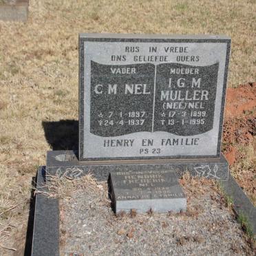 NEL C.M. 1897-1937 &amp; I.G.M. NEL 1899-1995 :: NEL Hendrik Frederik 1922-1996