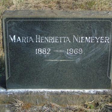 NIEMEYER Maria Henrietta 1882-1969