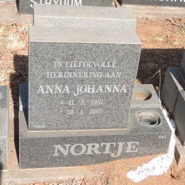 NORTJE Anna Johanna 1952-1997