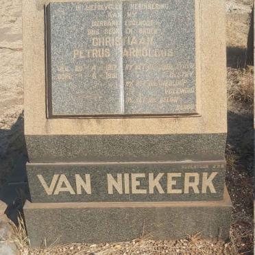 NIEKERK Christiaan Petrus Arnoldus, van 1917-1951