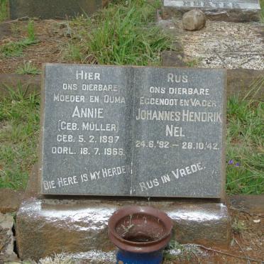 NEL Johannes Hendrik 1892-1942 &amp; Annie MULLER 1897-1966