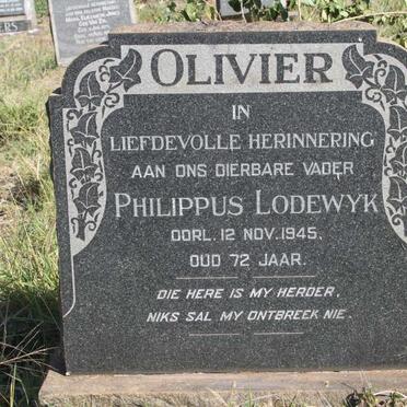 OLIVIER Philippus Lodewyk -1945