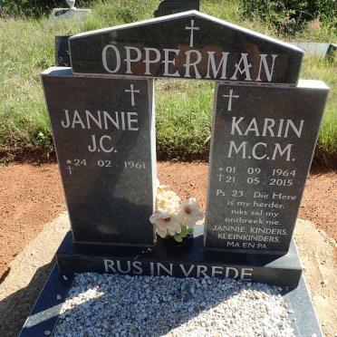 OPPERMAN Jannie J.C.1961- &amp; Karin M.C.M. 1964-2015