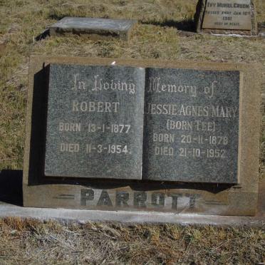 PARROTT Robert 1877-1954 &amp; Jessie Agnes Mary TEE 1878-1952