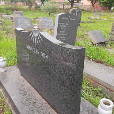 PLESSIS Donald McDonald, du 1908-1994 &amp; Wilhelmina Dertina SCHOONRAAD 1911-1988