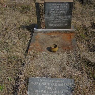 POBJOY Harry Frederick Wallace 1890-1968 &amp; Annie Elizabeth 1894-1949