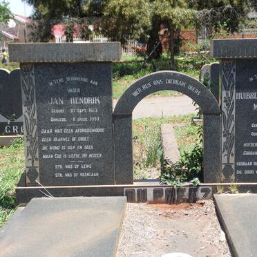 PREEZ Jan Hendrik, du 1863-1953 &amp; Huibrecht Catharina Magdalena STEENKAMP 1873-1953