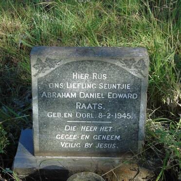 RAATS Abraham Daniel Edward 1945-1945