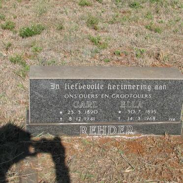 REHDER Carl 1890-1941 &amp; Ella 1895-1968