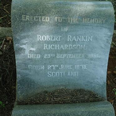 RICHARDSON Robert Rankin 1873-1931