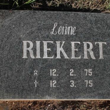RIEKERT Lerine 1975-1975