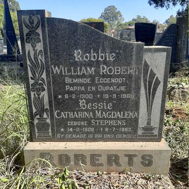 ROBERTS William Robert 1900-1963 &amp; Catharina Magdalena STEPHENS 1908-1983