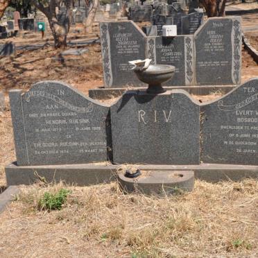 RUESINK Hendrik 187?-1926 Theodora DIERSSEN 1874-1951 :: BOSBOOM Evert Willem -1938