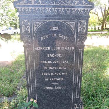 SACHSE Heinrich Ludwig Otto 1873-1914