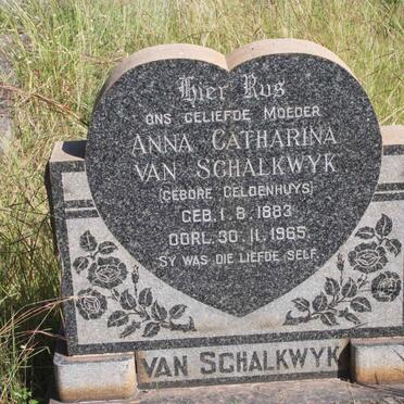 SCHALKWYK Anna Catharina, van nee GELDENHUYS 1883-1965