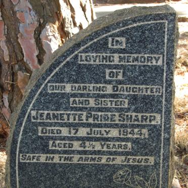 SHARP Jeanette Pride -1944