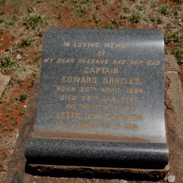 SHRIVES Edward 1884-1940 &amp; Lettie CROUKAMP 1888-1952
