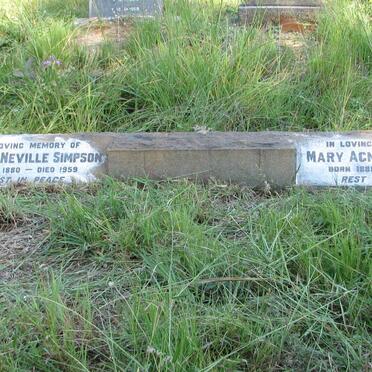 SIMPSON Edgar Neville 1880-1959 &amp; Mary Agnes 1881-1978