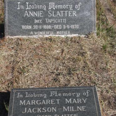 SLATTER Annie nee TAPSCOTT 1888-1970