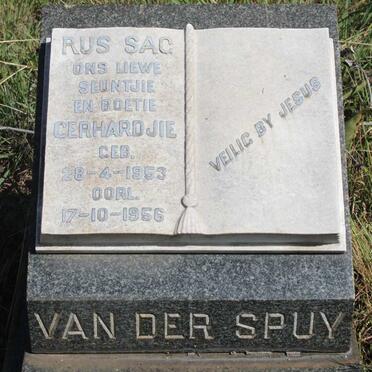 SPUY Gerhardjie, van der 1953-1956