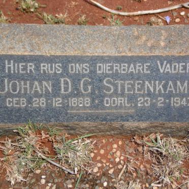 STEENKAMP Johan David Gerhardus 1888-1947