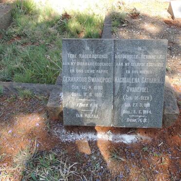 SWANEPOEL Gerhardus 1888-1951 &amp; Maghdalena Catharina DE BEER 1891-1944