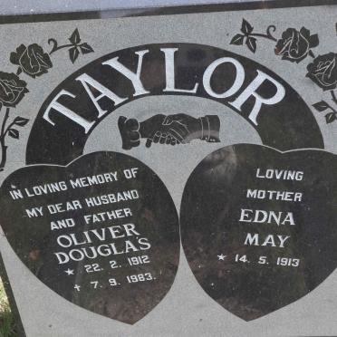 TAYLOR Oliver Douglas 1912-1983 &amp; Edna May 1913-