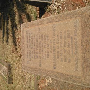 TULLOCH William Forsyth 1873-1943 &amp; Louisa Georgina MOSELEY 1872-1918