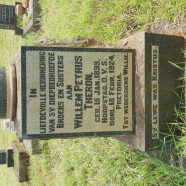 THERON Willem Petrus 1899-1924