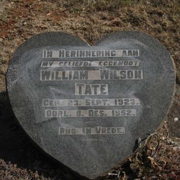 TATE William Wilson 1923-1952