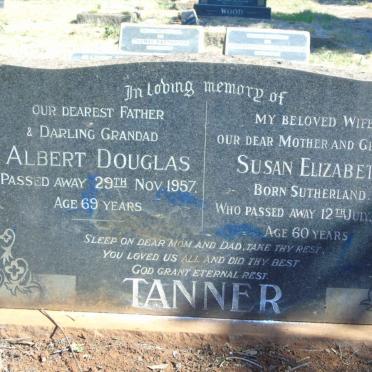 TANNER Albert Douglas -1957 &amp; Susan Elizabeth SUTHERLAND -1953