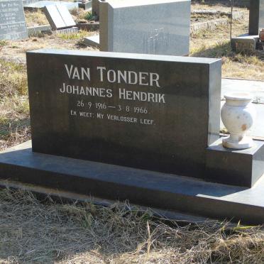 TONDER Johannes Hendrik, van 1916-1966