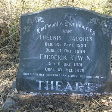THEART Theunis Jacobus 1933-1948 :: THEART Frederik C.W.N. 1931-1975