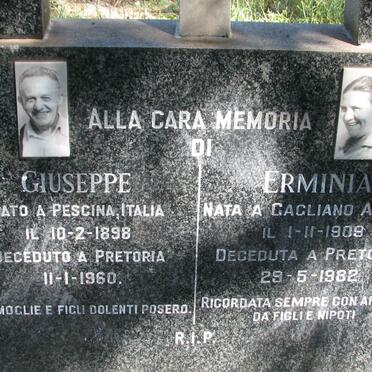 VOCE Giuseppe 1898-1960 &amp; Erminia 1909-1982