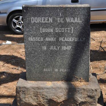 WAAL Doreen, de nee SCOTT -1947