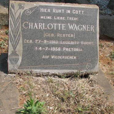 WAGNER Charlotte nee REUTER 1913-1958