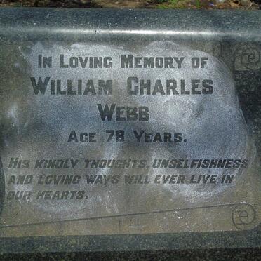 WEBB William Charles 