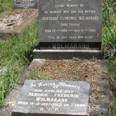 WOLMARANS Hendrik Frederik 1897-1964 &amp; Gertrude Florence TRENAM 1895-1962