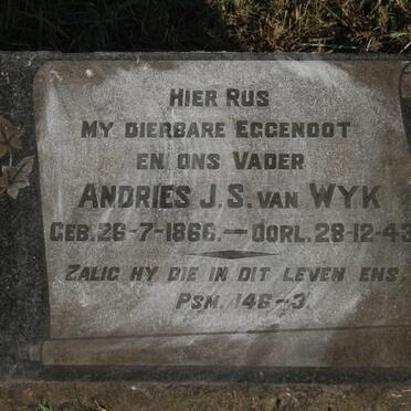 WYK Andries J.S., van 1866-1943