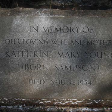 YOUNG Katherine Mary nee SAMPSON -1954