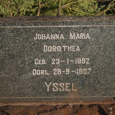 YSSEL Johanna Maria Dorothea 1892-1957
