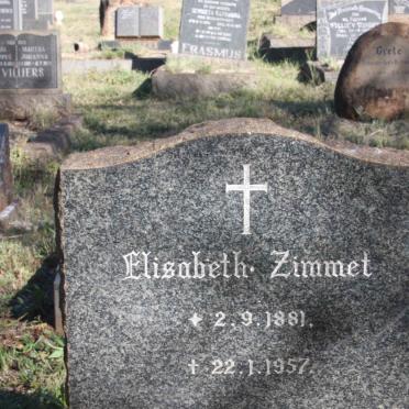 ZIMMET Elisabeth 1881-1957