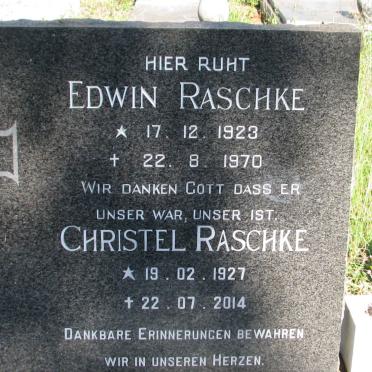 RASCHKE Edwin 1923-1970 &amp; Christel 1927-2014