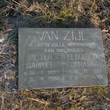 ZIJL Pieter Gabriel, van 1897-1960 &amp; Elizabeth Johanna 1901-1979