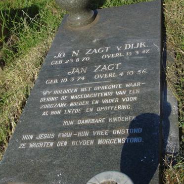 ZAGT Jan 1874-1956 & JO. N. VAN DIJK 1870-1947