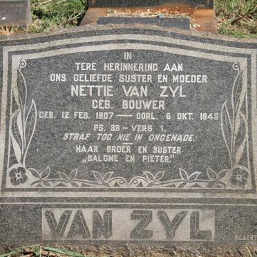 ZYL Nettie, van nee BOUWER 1907-1946