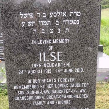 BERGMANN Ilse nee NEUGARTEN 1913-2010