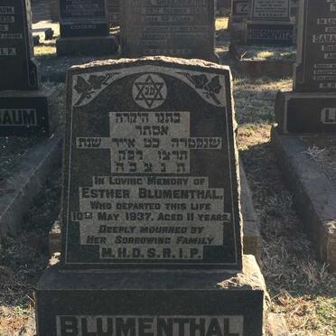 BLUMENTHAL Esther -1937