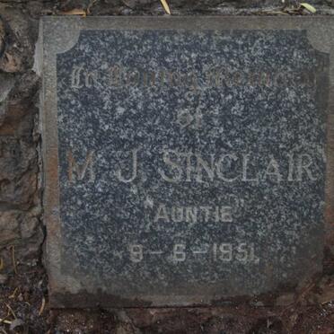 SINCLAIR M.J. -1951 